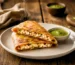 "Double Protein Paneer Wrap folded and served"