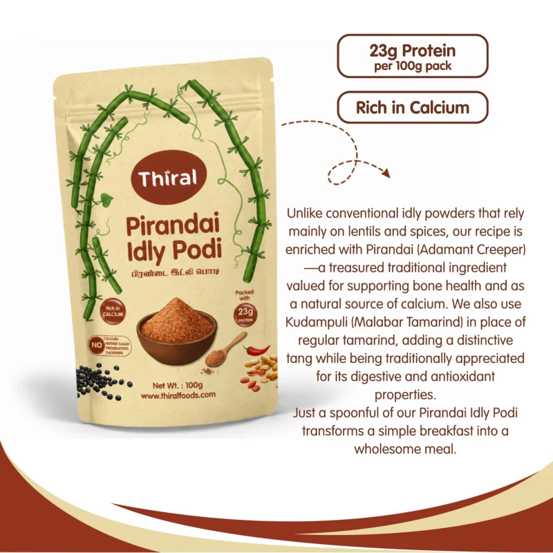 Pirandai idly Podi Benefits