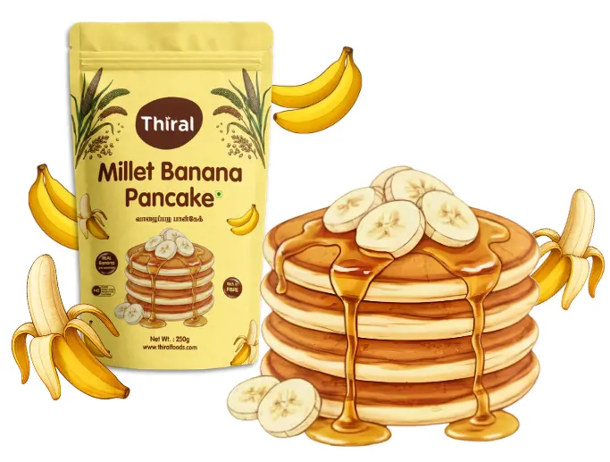 Millet Banana Pancake