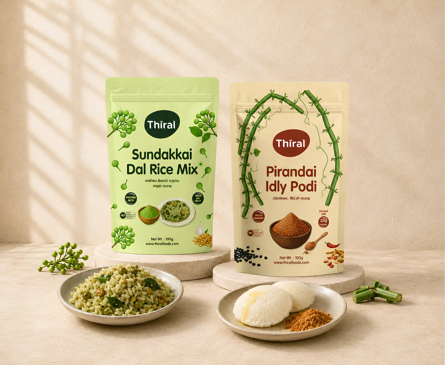 Thiral Rice Mix and Podis